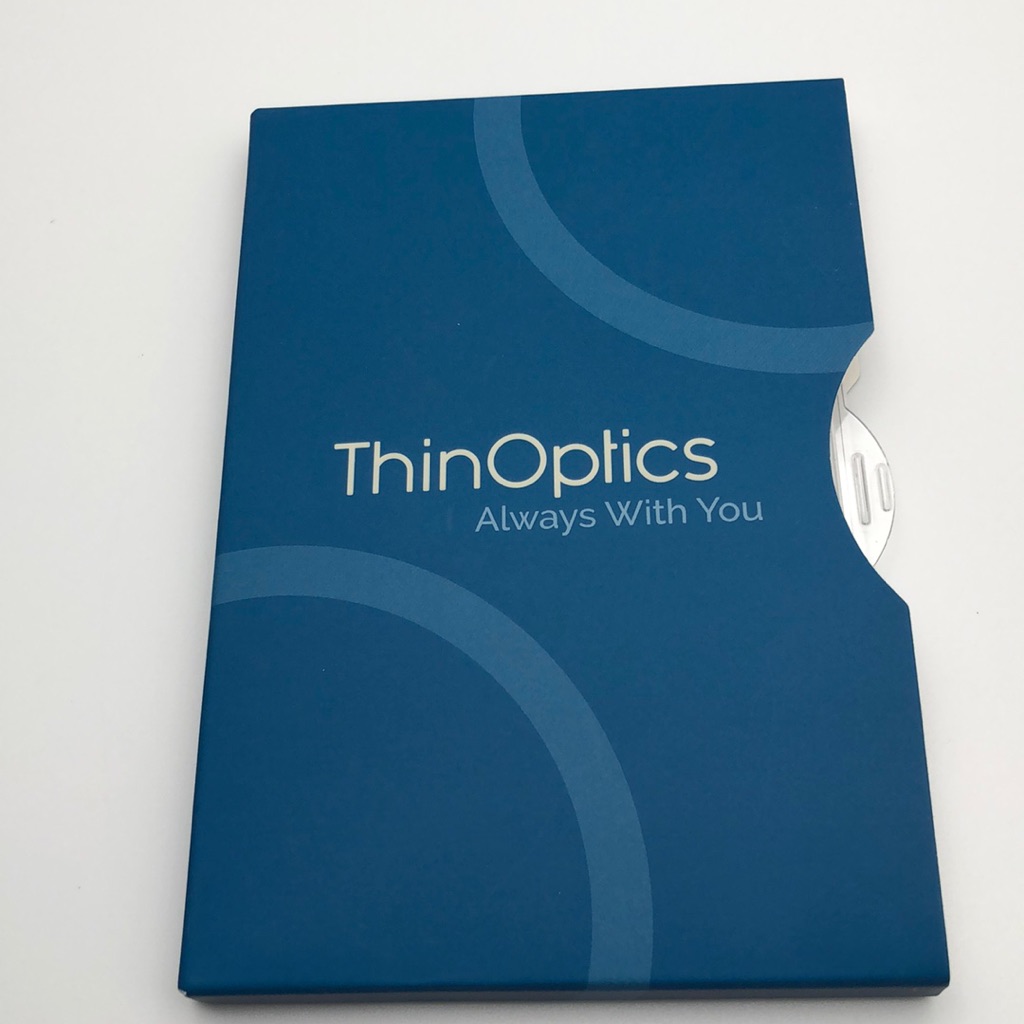 Thinoptics Universal Pod Case + Rectangular Reading Glasses 1.5 X